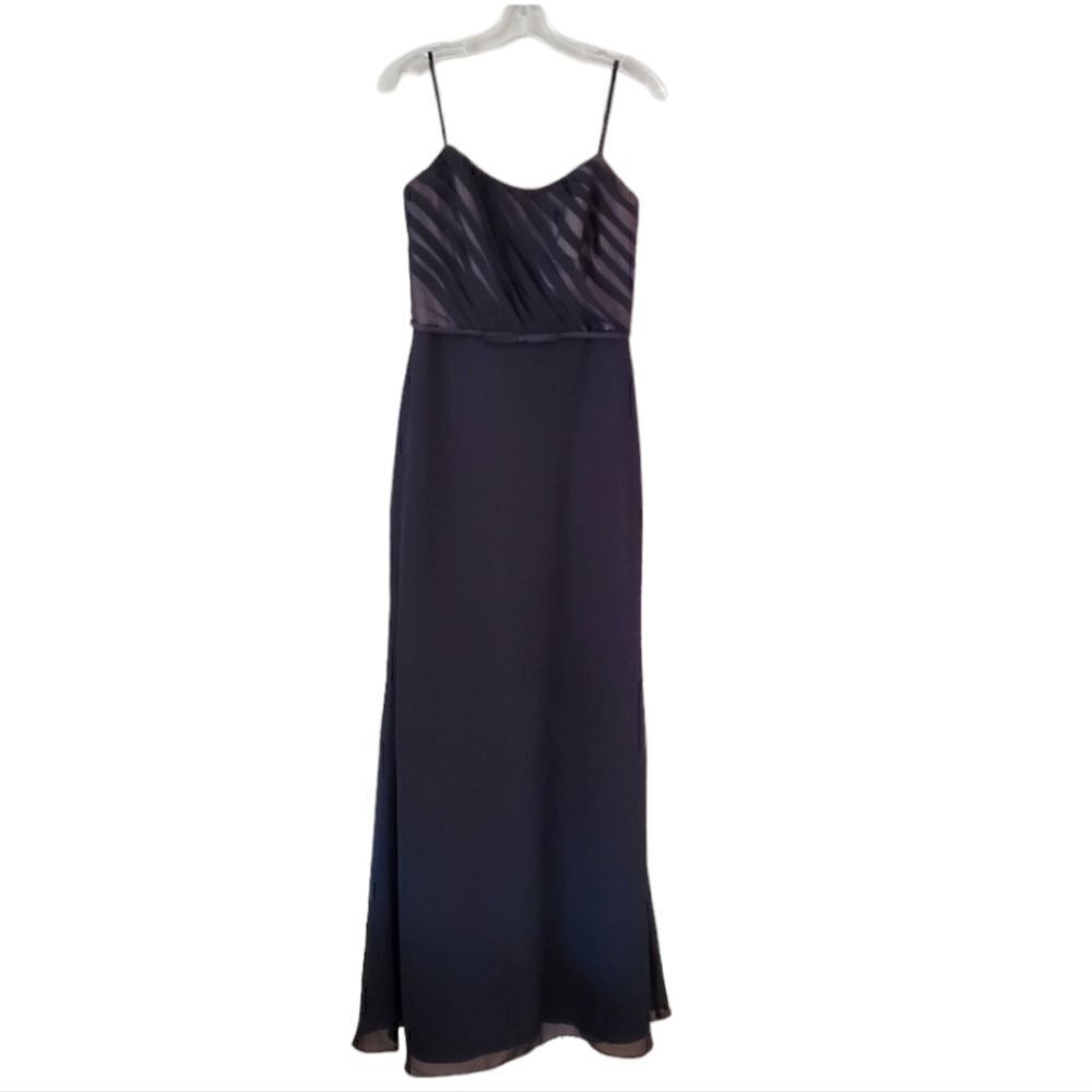 ALFRED ALGELO Women's Maxi Dress Black/ Nude  Size‎ 35 Prom Medium